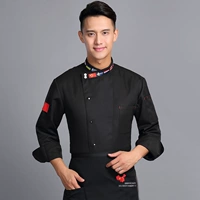 Черный лонгслив, фартук