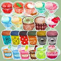 South Korea Ins Wind Hand Tent Sticker Cartoon Pattern Material Mobile Phone Notebook Glass Diy Decoration Zero Food Paste Painting