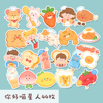 ins Japan-ROK cartoon cute suitcase sticker notebook computer ipad water glass guitar decoration stick painting waterproof