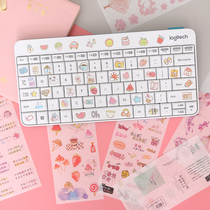 Hipster Handbook stickers cute cartoon material hand account diary character decoration set creative stickers 6