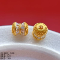 LA1925 Серебряные 925 пробы со стразами, маленькие одинарные бусины-проставки на талии