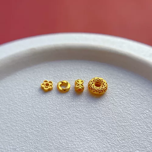 S925, золотые бусины, прокладка, аксессуар из грецкого ореха, хлеб, DIY