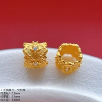 LA1923 Серебряные бусины-ведра со стразами 925 пробы, одиночные