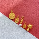 Золотые аксессуары, подвеска, аксессуар, на удачу, DIY