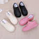Thick bottom rain shoes for women's kitchen work shoes low top waterproof shoes
