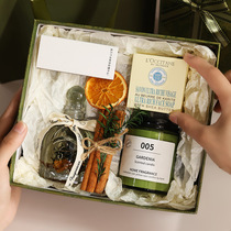 Christmas scented candle gift box set niche high-end birthday gift best friend girlfriend romantic companion gift set box