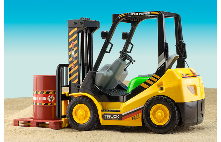 Mô hình xe nâng điều khiển từ xa xe sạc kỹ thuật xe con trai bốn lái xe điện đồ chơi xe nâng xếp ô tô điều khiển từ xa cho bé