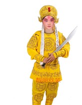 Peking opera costumes rental life Dan net end ugly male soldiers mens clothing 5-color running dragon suit costume martial arts Small Soldiers costume