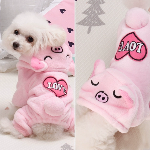 Осенняя и зимняя кошка и собачья одежда плюшевая утолщенная теплая одежда для домашних животных