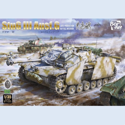 Special Offer Border/Borderline Bt-020 1/35 German Panzerkampfkanone g Late Version Tank with Full Internal Structure