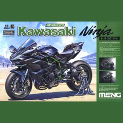 Small Transparent Home Meng Assembled Car Model Mt-001 Kawasaki Ninja H2R Motorcycle 1/9 Non-Rose Color Version