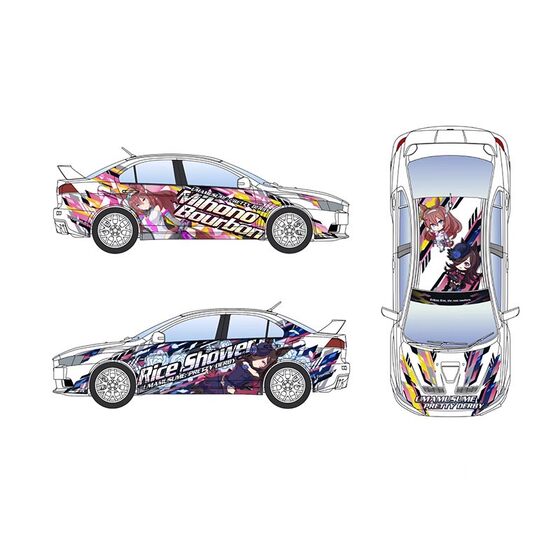 Special Offer Qingdao Society 20128 Mitsubishi Horse Girl Pretty Derby Series Car Decoration 1/24