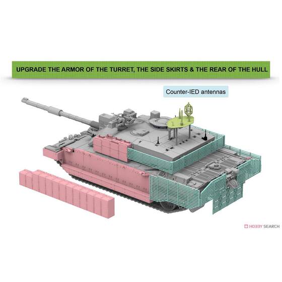 Wheatfield Model 1/35 Rm5039 British Challenger 2 Tes Main Battle Tank Movable Track