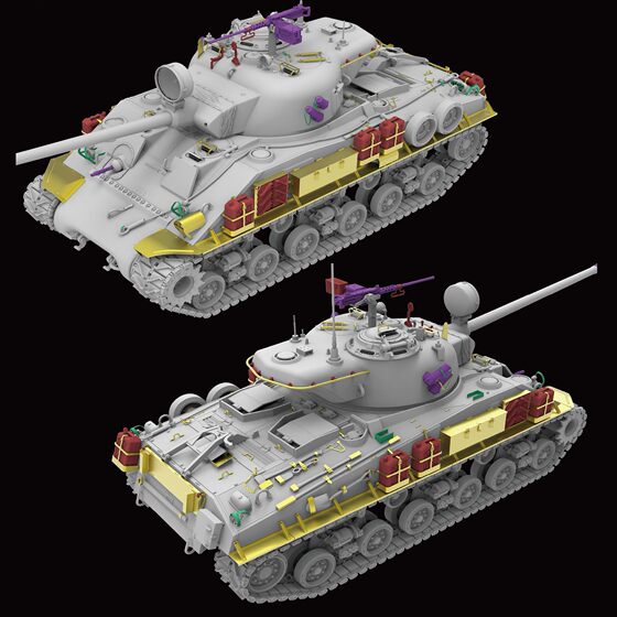 Wheatfield Model 5150/5151 1/35 M50 Mk2 Super Sherman with Articulated Tracks and Articulated Suspension