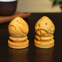 Brahma solid wood carved incense holder Mango wood incense plug household incense burner aroma ornaments Agarwood sandalwood incense