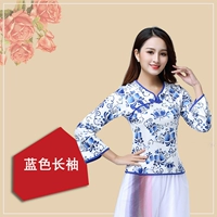 Синяя длинная рубашка для одиночной