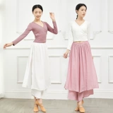 Одежда для современного танца, женская взрослая с длинными рукавами и V-образным вырезом, Латинский танец, балет, практика классического танца, лучший учитель, искусство, тест, новый стиль