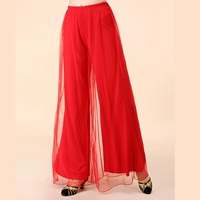 Брюки с большими красными сетками