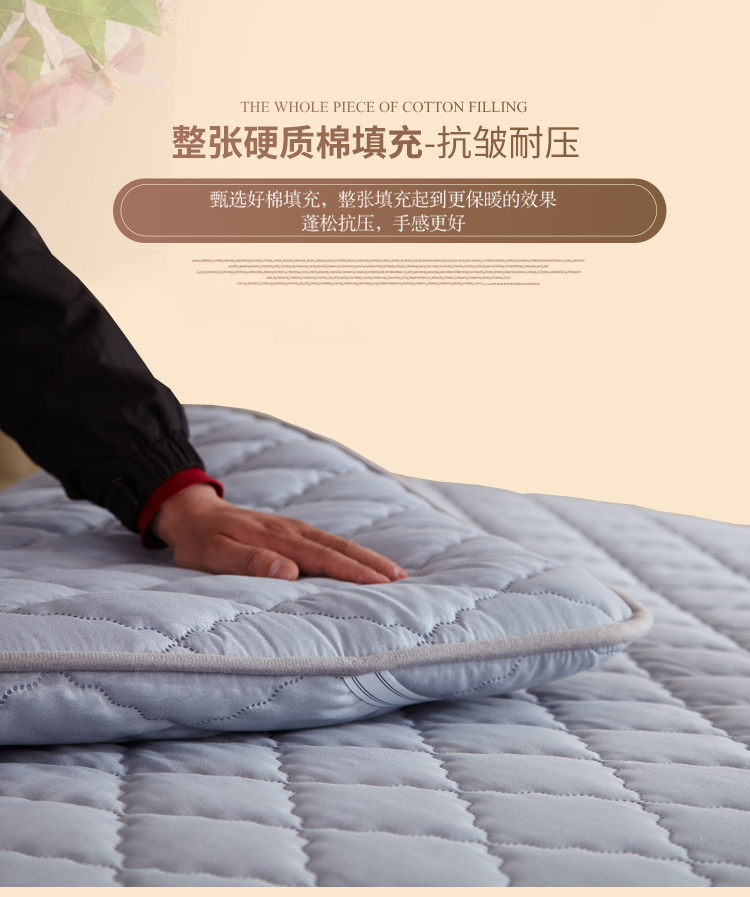 nệm dày đơn đôi xốp nệm pad là ký túc xá sinh viên 1.5M1.8 m giường nệm tatami - Nệm nệm foam