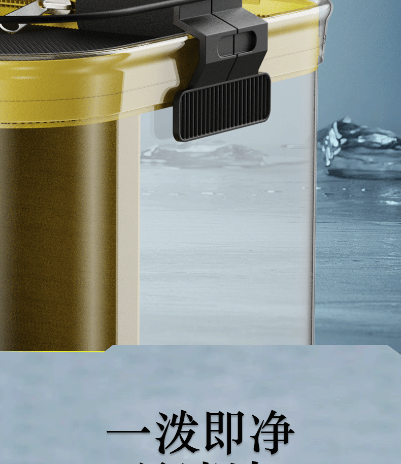 товар из китая 新型钓鱼打水桶可折叠透明装鱼桶路亚野钓专用多功能鱼护桶活鱼桶 Giant fin King