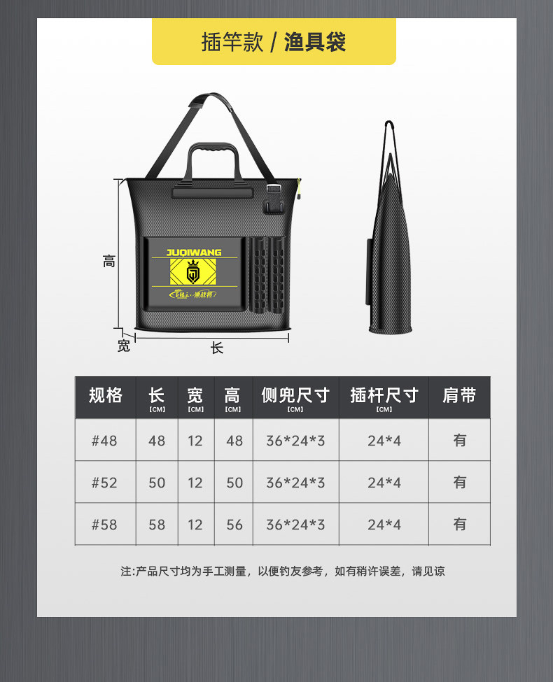 Барсетка, универсальная льняная сумка, водонепроницаемая складная портативная система хранения, увеличенная толщина Giant fin King 