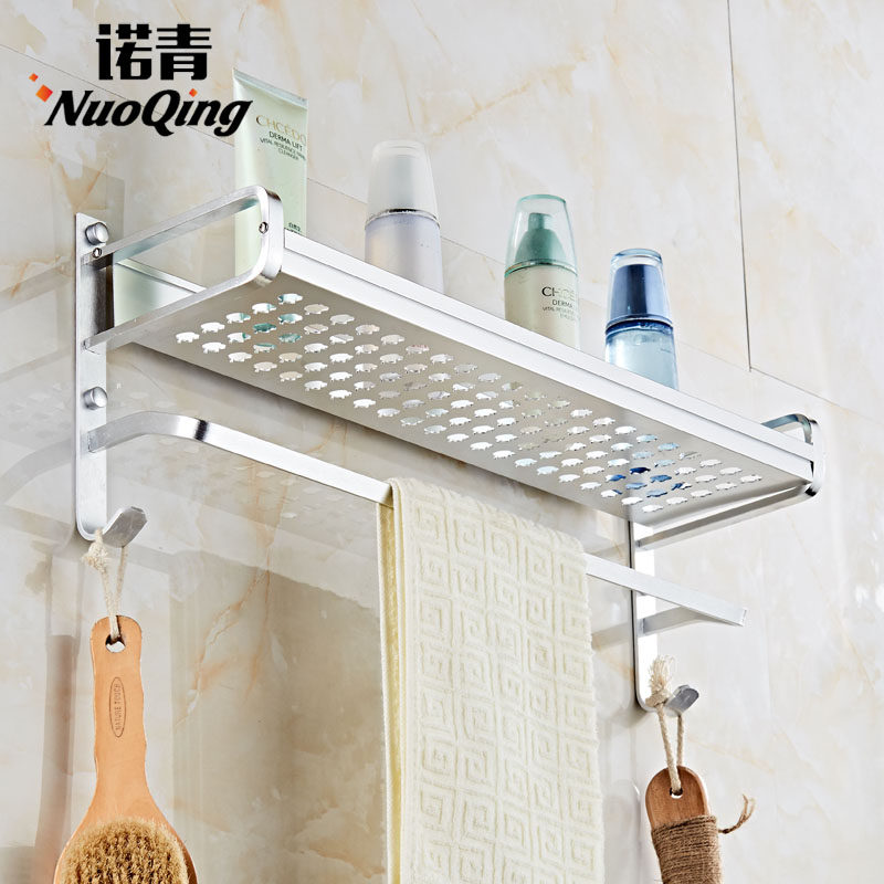 Nuoqing bathroom bathroom shelf Bathroom toilet toilet supplies Wall-mounted toilet shelf Storage corner rack