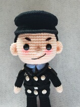 Handmade custom wool doll custom police nurse doctor fire and other dolls