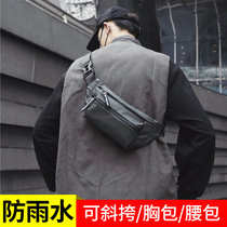  Takeaway rider multi-function sports fanny pack men and women waterproof messenger chest bag running fitness mobile phone bag large capacity tide