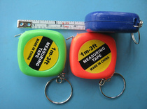 Carry Mini 1m small steel tape ruler 1m small tape measure meter ruler stainless steel small ruler with key chain