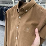 MAROLIO Мужская вельветовая рубашка, осенняя