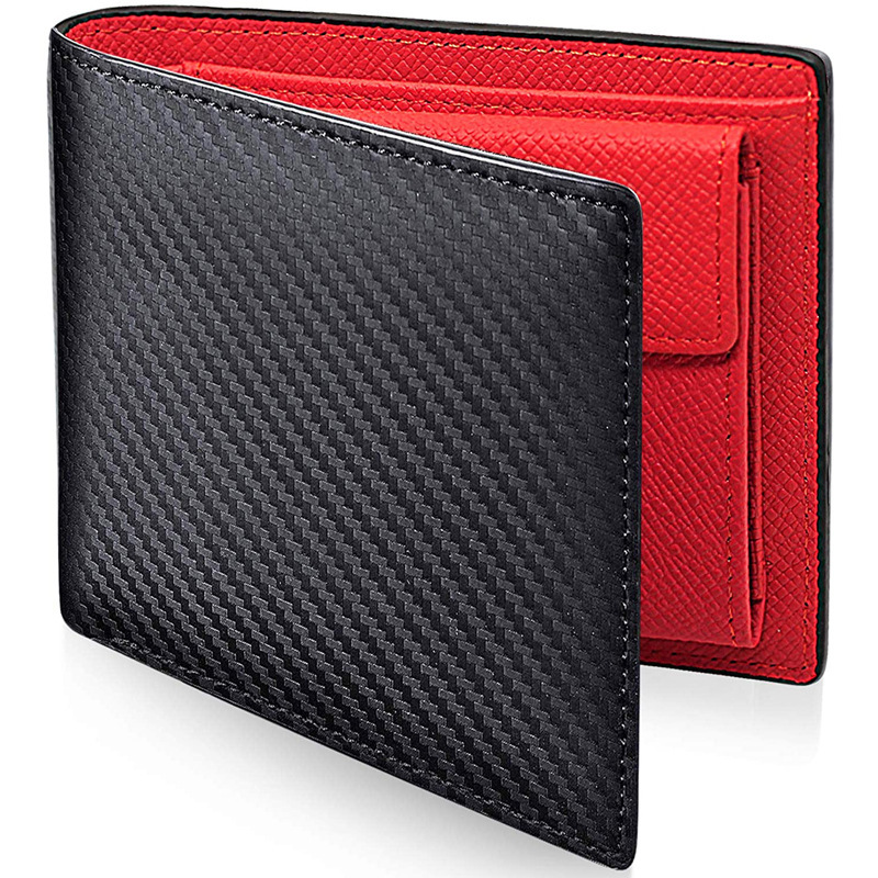 New Foreign Trade Men's Genuine Leather Carbon Fiber Short Wallet Japan Amazon 80% off Lightweight Multi-Card Slot Wallet New Foreign Trade Men's Genuine Leather Carbon Fiber Short Wallet Japan Amazon 80% off Lightweight Multi-Card Slot Wallet