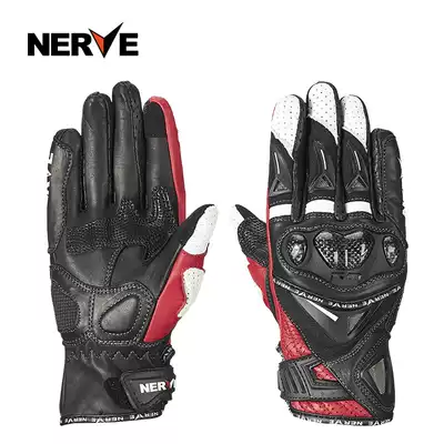 NERVE Four Seasons Carbon Fiber Locomotive Gloves Men and Women Locomotives Racing Ride Off-Road Touch Screen Four Seasons