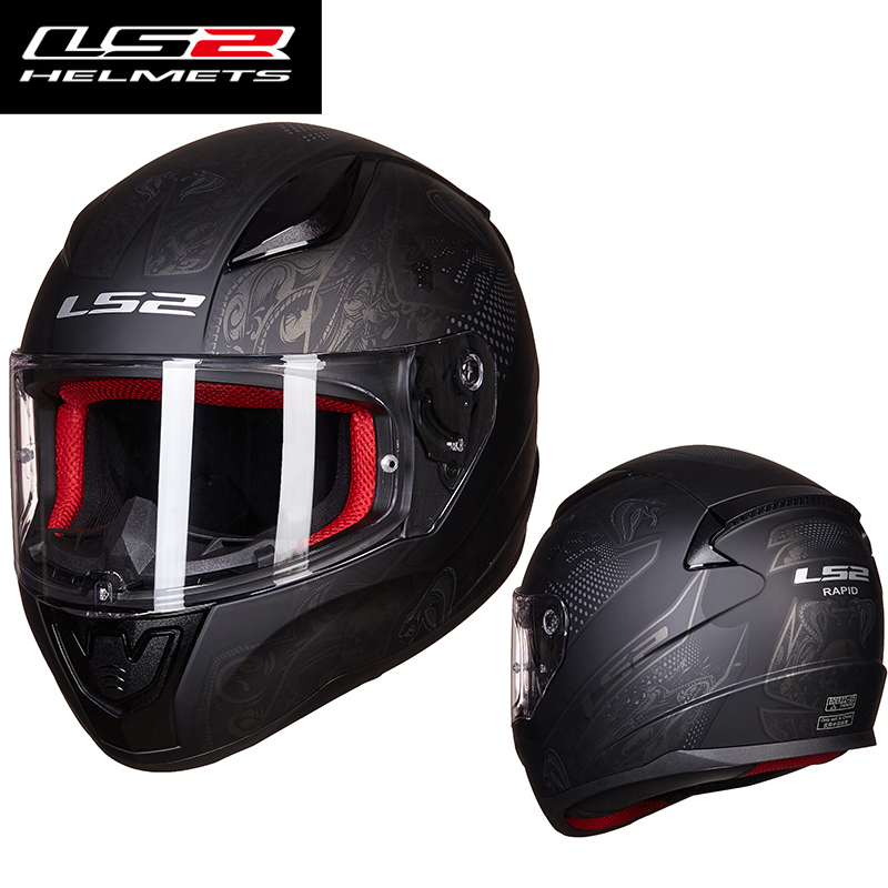 LS2 safety helmet FF353 male and female locomotive locomotive anti-fog all-armor all-season running armor personality cool summer 3XL