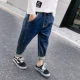 Quần bé trai mùa xuân 2019 quần jeans mới cho bé lớn quần âu quần áo trẻ em phiên bản Hàn Quốc của quần chân thủy triều - Quần