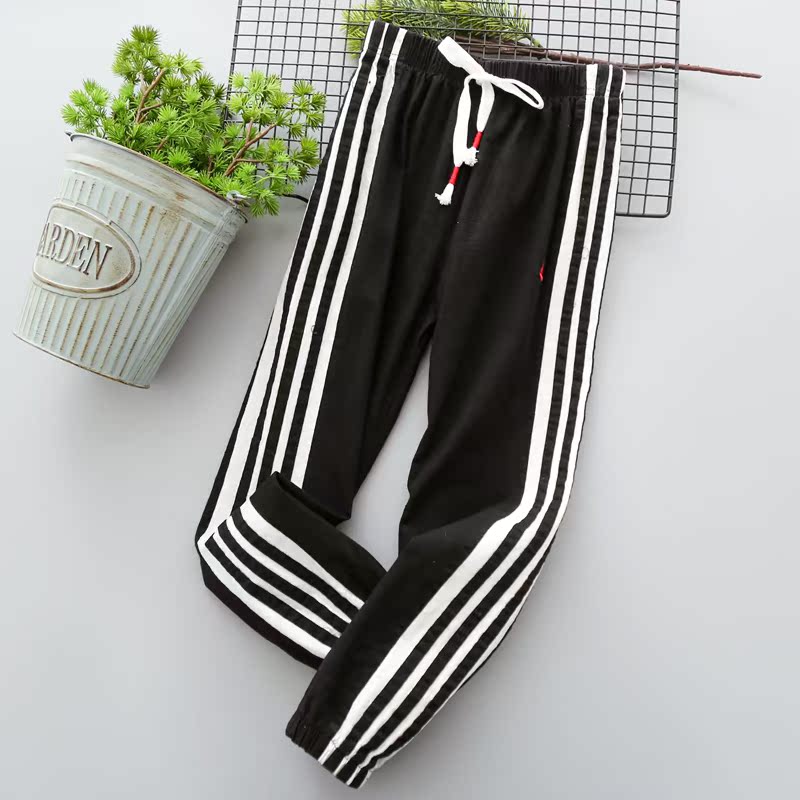 Chàng trai bông quần âu 2020 mùa xuân và mùa thu vừa mới lớn và quần trẻ em mất quần sweatpants trẻ em quần quần quần quần.