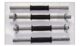 Rubber-Coated Dumbbell Bar, Electroplated Bar, Rubber-Coated Bar with Nut and Rubber Ring, Fitness Equipment, Dumbbell Accessories for Muscle Training