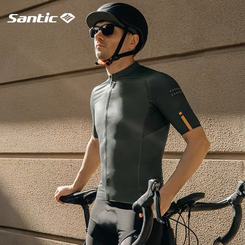 Santic Sen Getaway Spring Summer Riding Suit Male Short Sleeve Road Car Ride Kit Riding Suit Bike woman