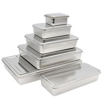Stainless steel Japanese flavor box single grid seasoning box four flavor Japanese flavor box 4 style conditioning box 6 grid 8 grid restaurant cake plate