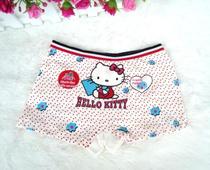 Girl Flat Corner Pants Safety KT Cat Cartoon Mid-Boy Shorts Pure Cotton Children Underwear Summer Ditch Sale Clear Barn