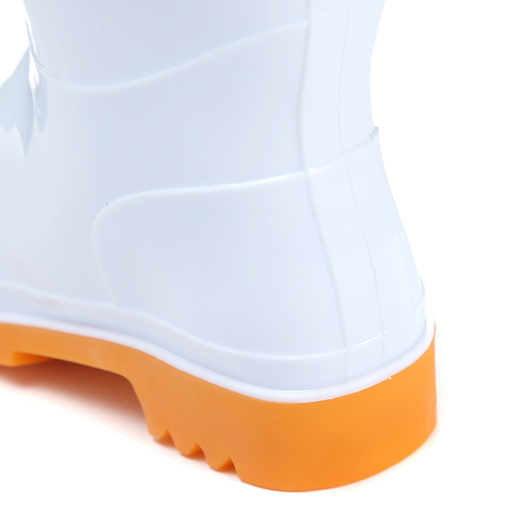 Giày cao gót kéo cotton chính hãng nam màu trắng vệ sinh thực phẩm ủng chống dầu axit và kiềm bếp ống nước ấm giày ủng đi mưa