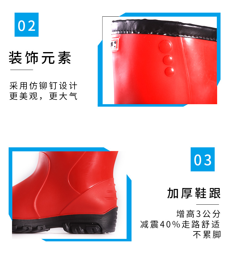 Thời trang mùa đông ấm áp giày mưa phụ nữ cộng với nhung dày ống cotton giày dễ thương không thấm nước chống trượt đặt giày cao su ủng đi mưa thời trang