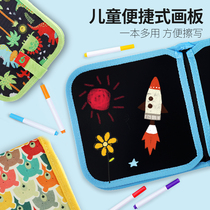 Painting childrens graffiti erasable painting small blackboard home writing artifact baby early education children educational toys