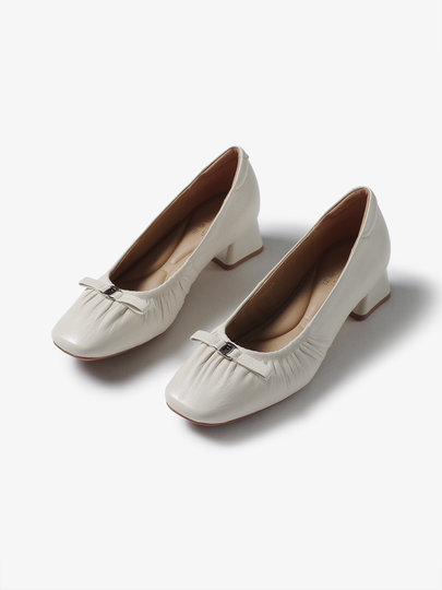 Sheepskin thick heel single shoes for women, low heel, genuine leather, versatile, fashionable, elegant, commuting, simple, 2026 spring new small leather shoes