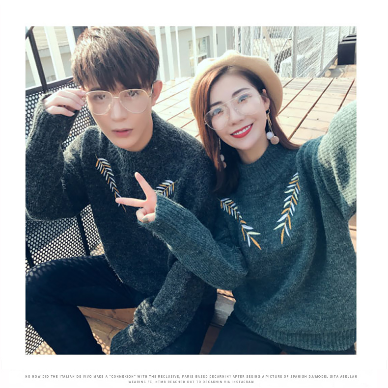 2018 mới mùa thu và mùa đông Hàn Quốc phiên bản của người đàn ông áo len lỏng người yêu đầu các cặp vợ chồng mùa xuân Nhật Bản xu hướng áo len áo len