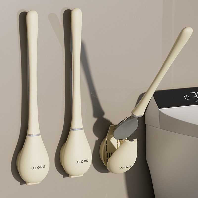 Household punch-free long-handled toilet brush cleaning brush