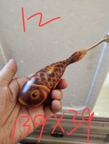 Natural hand-made melon strips pyrography fish gourd crafts one thing one picture leather porcelain solid old ring seeds