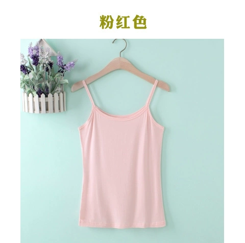 Nam Cực hoang dã bốn mùa modal dây đai mỏng ngắn gợi cảm rắn màu ống top vest nữ áo nữ