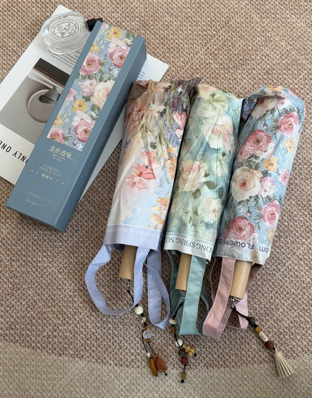 Baibai【Dual-Purpose for Sun and Rain, Double-Layer Sun Protection】High-Quality and Stylish, an Umbrella to Accompany You on Your Journey