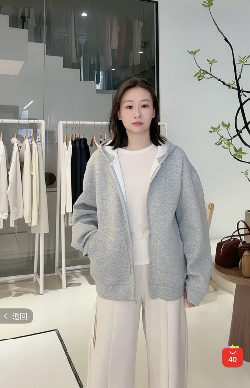 Baibai【Top 100 Best Sellers: Classic and Timeless】Sporty Hooded Sweatshirt Cardigan Jacket with a Sporty Style