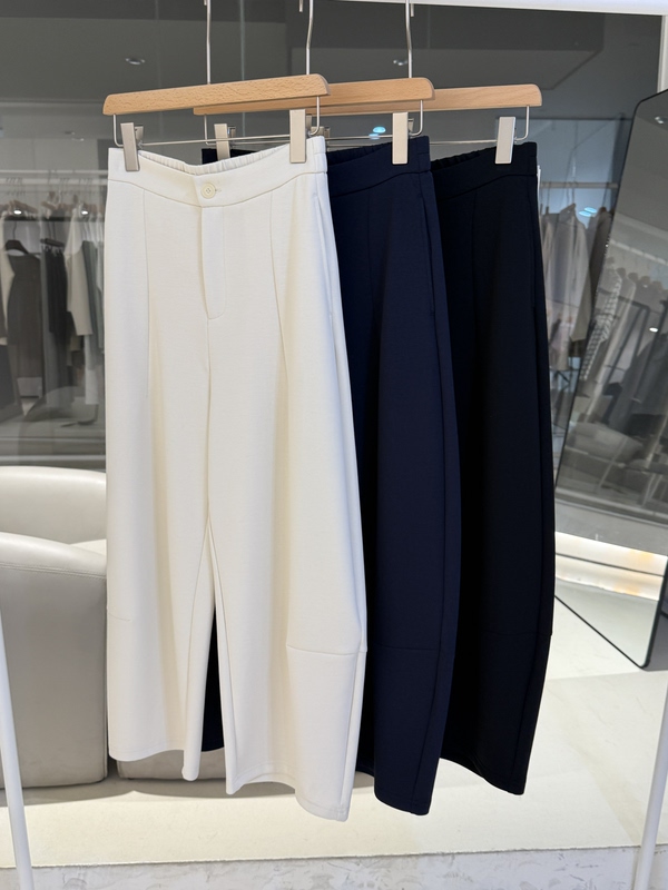 Baibai【Pear-Shaped Savior】Original Design Semi-Elastic Waist Design Pants That Make Legs Look Slimmer and Cover Flaws, Casual Pants